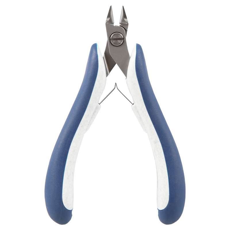 Tapered Relieved Head Small Full Flush High Precision Cutters with Ergonomic Handles, 4-7/8" Long