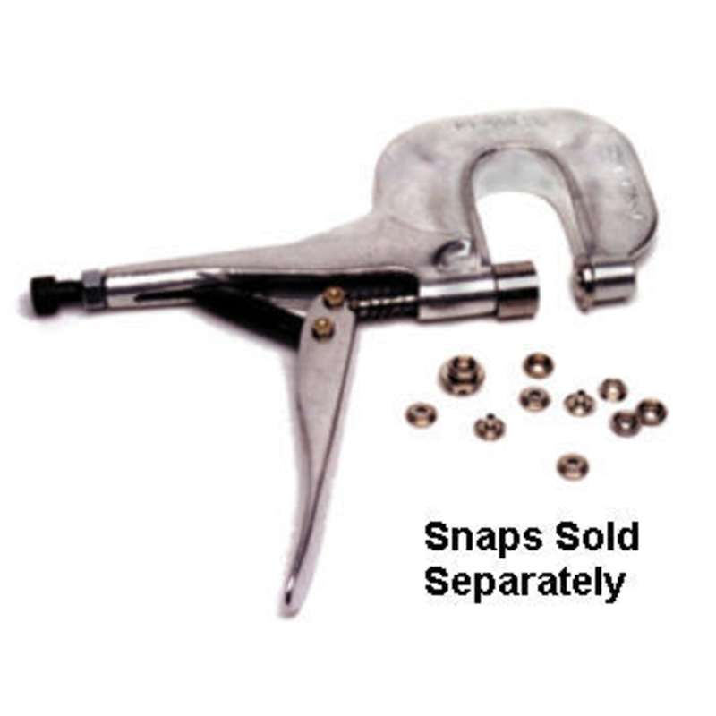 Heavy Duty Snap Attachment Tool for 3/8" Female Socket Push and Bend Snaps