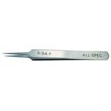 Stainless Steel Anti-Magnetic Economy Tweezers with Straight Tapered Ultra-Fine Round Point Tips, 4-1/4" Long redirect to product page