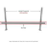 Bin Rail for 48" and 96" Chemical Resistant Benches, Grey redirect to product page