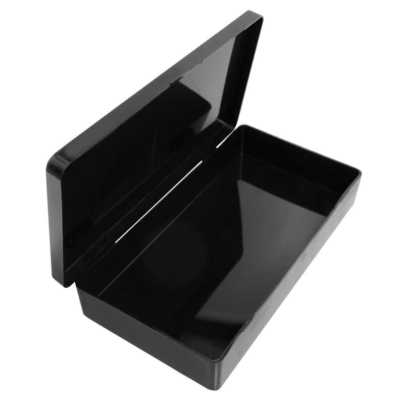 Hinged Conductive Plastic Box 7-15/16 x 4-1/8 x 1"