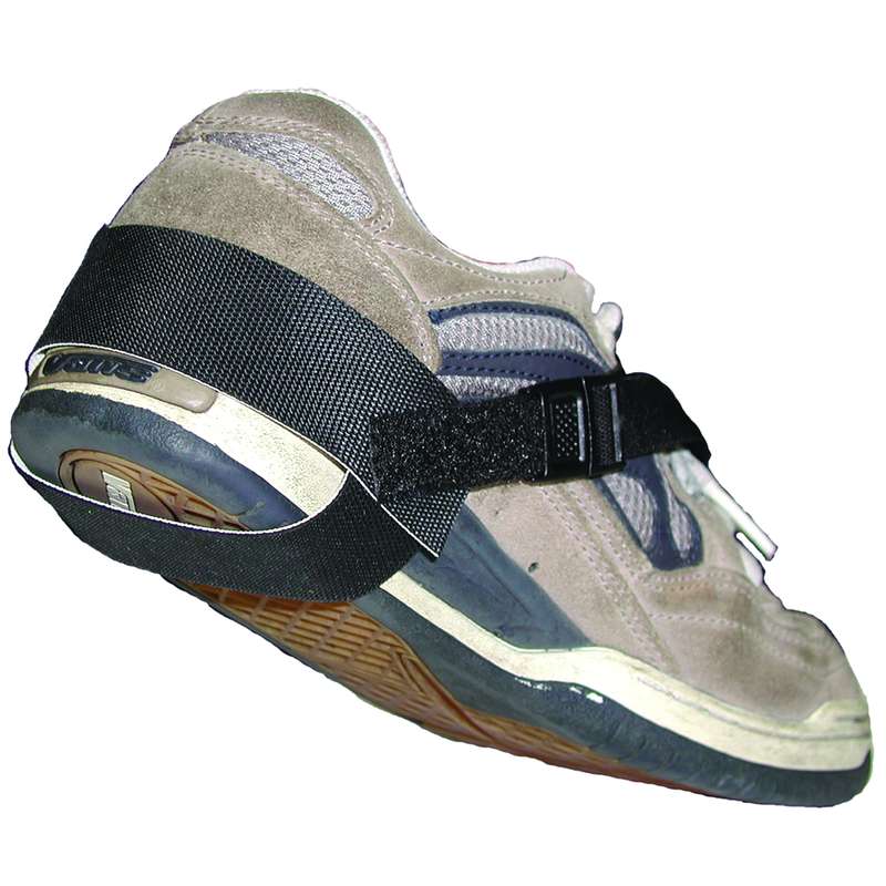 Quik-Lok Stretch Elastic Heel Ground with 1 Megohm Resistor, Black