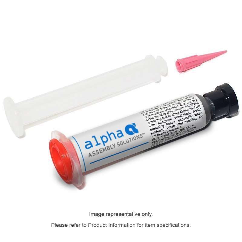 ALPHA CVP-390 771 Free No-Clean Solder Paste, SAC305, 85.5-3-M09, 40g Syringe