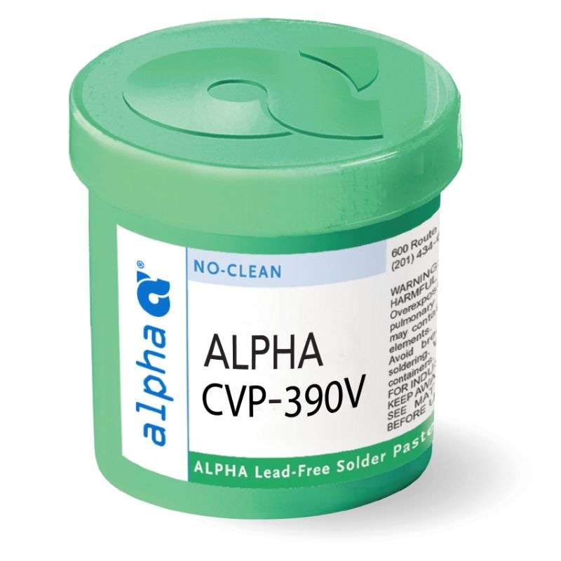 ALPHA CVP-390V Solder Paste SAC305 Alloy, Type 4 Powder, 500g Jar