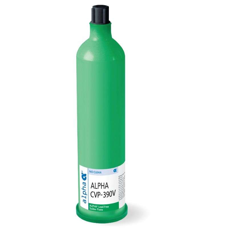 ALPHA CVP-390V Solder Paste SAC305 Alloy, Type 5 Powder, 600g Cartridge