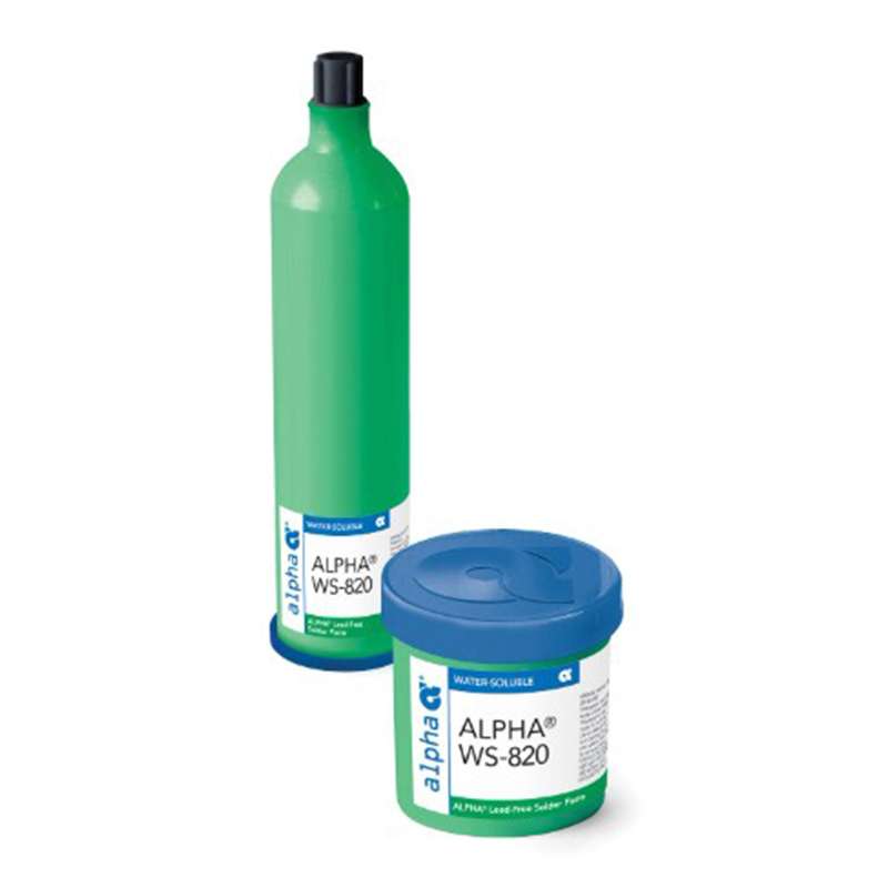 ALPHA WS-820 Solder Paste, Lead Free, Water-Soluble, SAC305, 88-3-M19, 500 Gram Jar