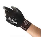 HyFlex® 11-600, Powder Free, Coated, Black, 15mil, Foam Nitrile Glove, Medium 8, 9" Long, 144 Pair per Case, Vend-packaged, 6 Pair per Package redirect to product page