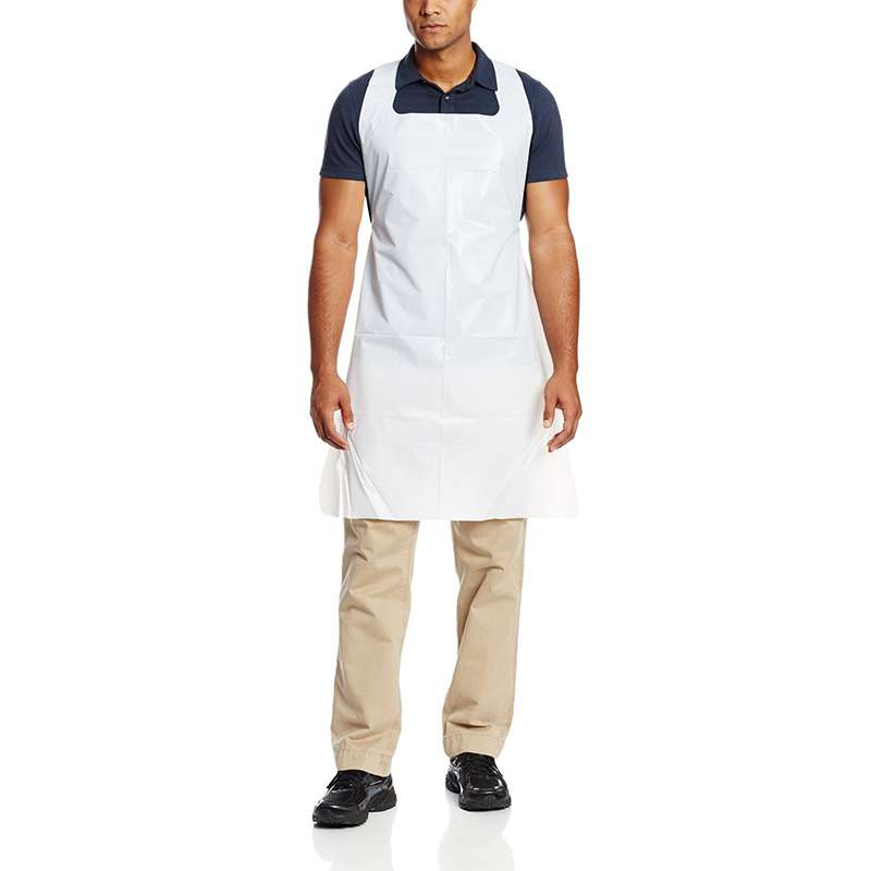 Disposable Poly Apron White 100/PK