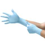 blue glove on hand redirect to product page