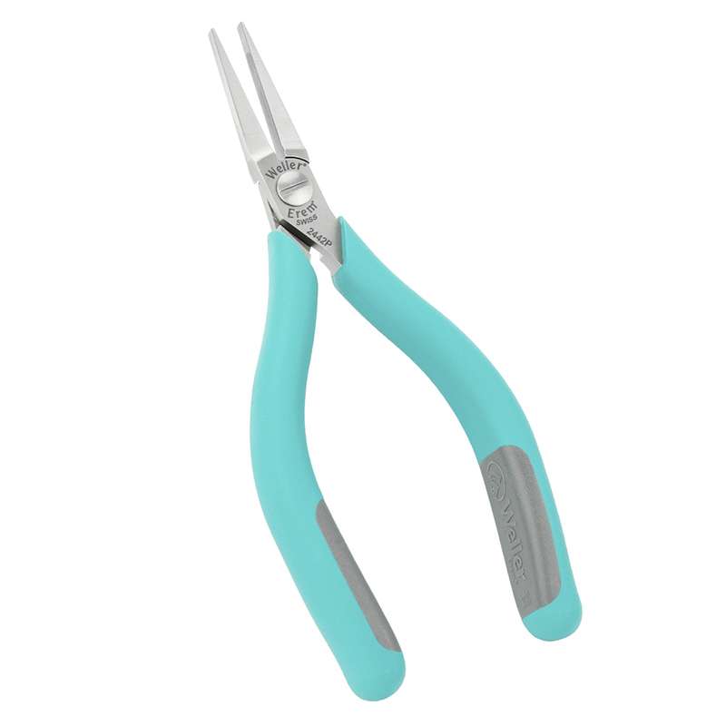 Cushion Grip Flat Nose Pliers with Smooth Jaws, 5-7/8"