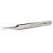 Stainless Steel Anti-magnetic Tweezers with Curved Micro-Fine Tips, 3 Star, 4-1/2"