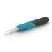 Ergonomic ESD Safe Cushion Grip Tweezer, Flat Round Precision Tip