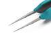 Ergonomic ESD Safe Cushion Grip Tweezers, Thin Tapered Ultra-Fine Tip