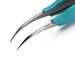 Style E7SA Swiss Tweezer with Curved Fine Point Tips, 5.0" Long