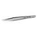 Stainless Steel Anti-Magnetic Mini-Point Tweezers with Straight Fine Point Tips for Micro Electronics, 3-1/4"
