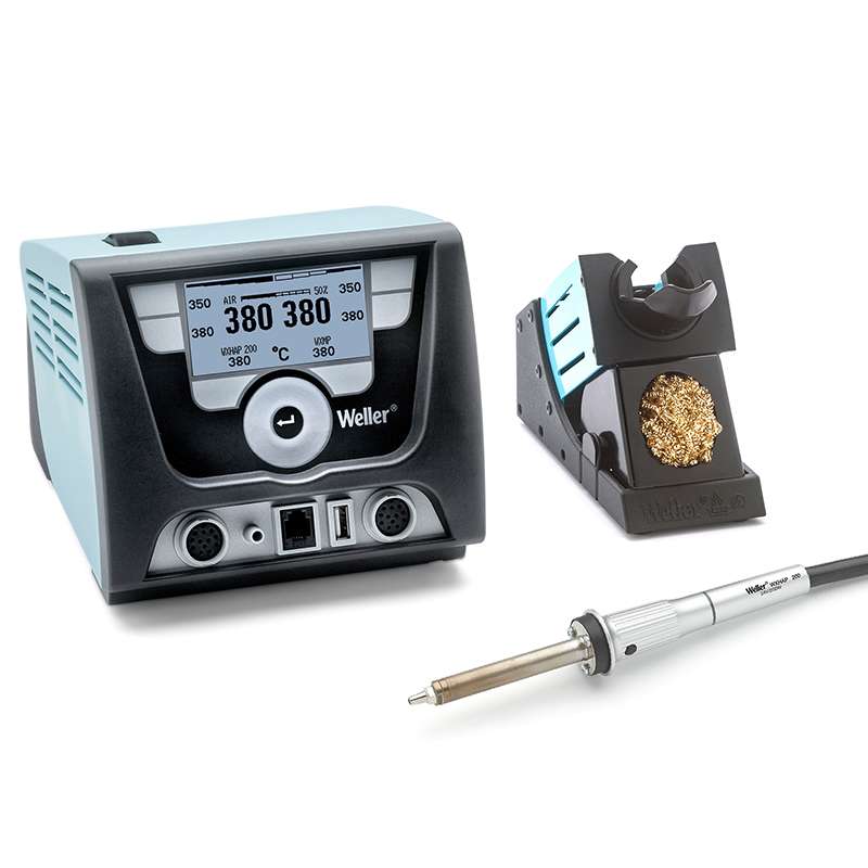 ESD-Safe WX Series Digital Dual Channel Hot Air Station Power Unit with WXHAP200 Iron, 120V