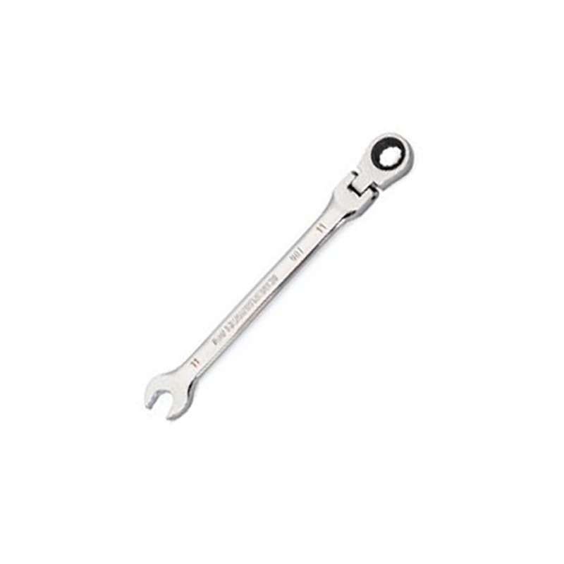Ratcheting Combination Wrench, Flexible, 90-Tooth, 11mm