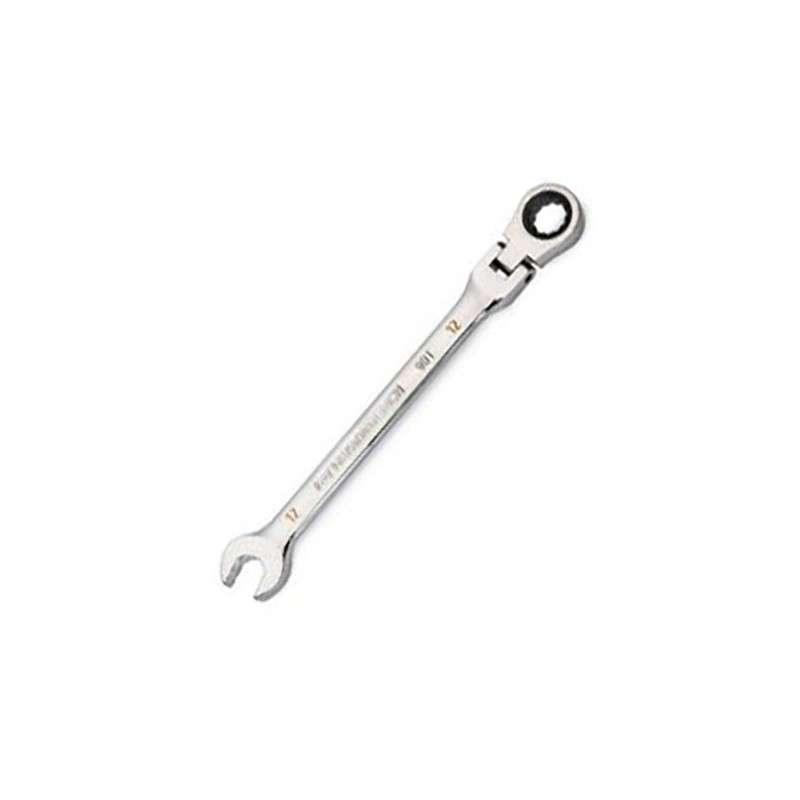Ratcheting Combination Wrench, Flexible, 90-Tooth, 12mm