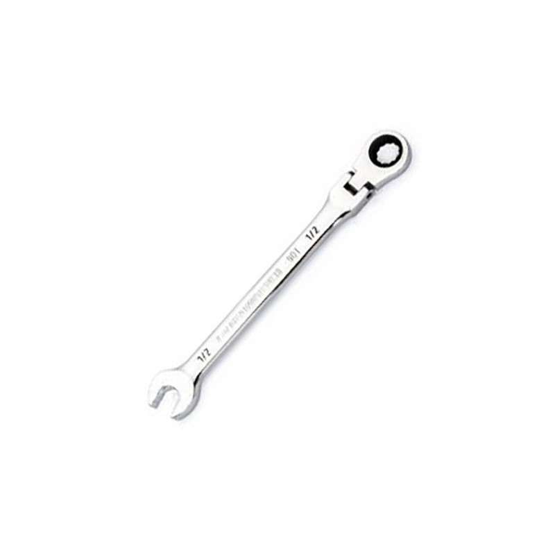 Ratcheting Combination Wrench, Flexible, 90-Tooth, 1/2"