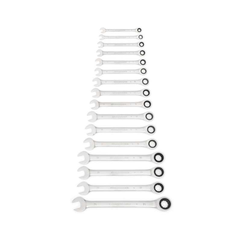 16-Piece Metric Combination Ratchet Wrench Set