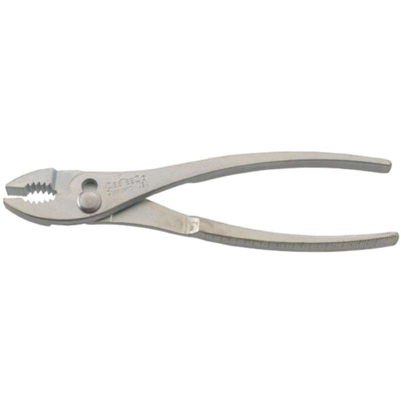 Pliers, Slip Joint, Cee Tee Co., Curved Jaw, Plain Knurled Handle, 8in Overall Length