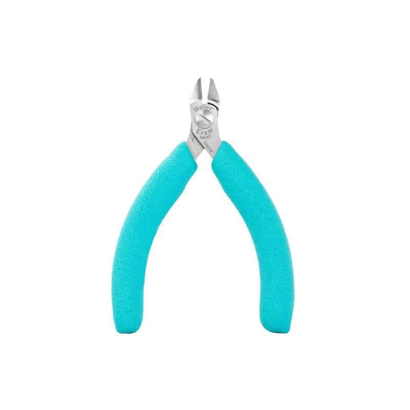 ESD-Safe Diagonal Head Super Flush Carbide Cutters with Cushion Grip Handles, 4-1/4" Long