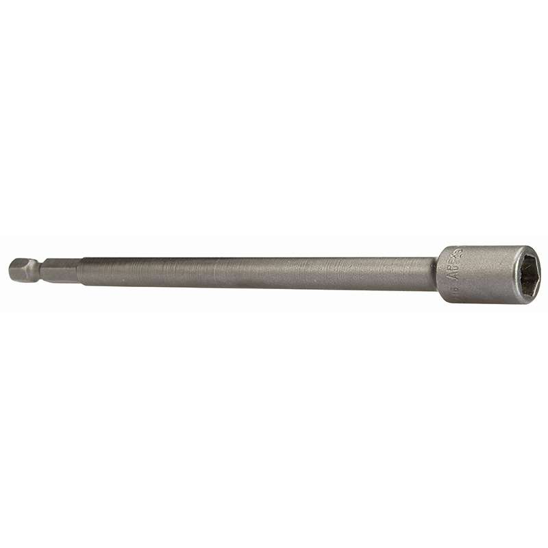 6 Point SAE Hex Drive Nutsetters, 1/4" Drive, 5/16" Hex, 6" Overall Length, Magnetic