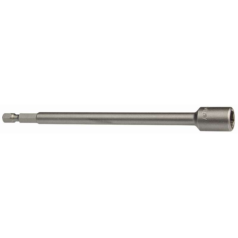 6 Point SAE Hex Drive Nutsetters, 1/4" Drive, 3/8" Hex, 6" Overall Length, Magnetic