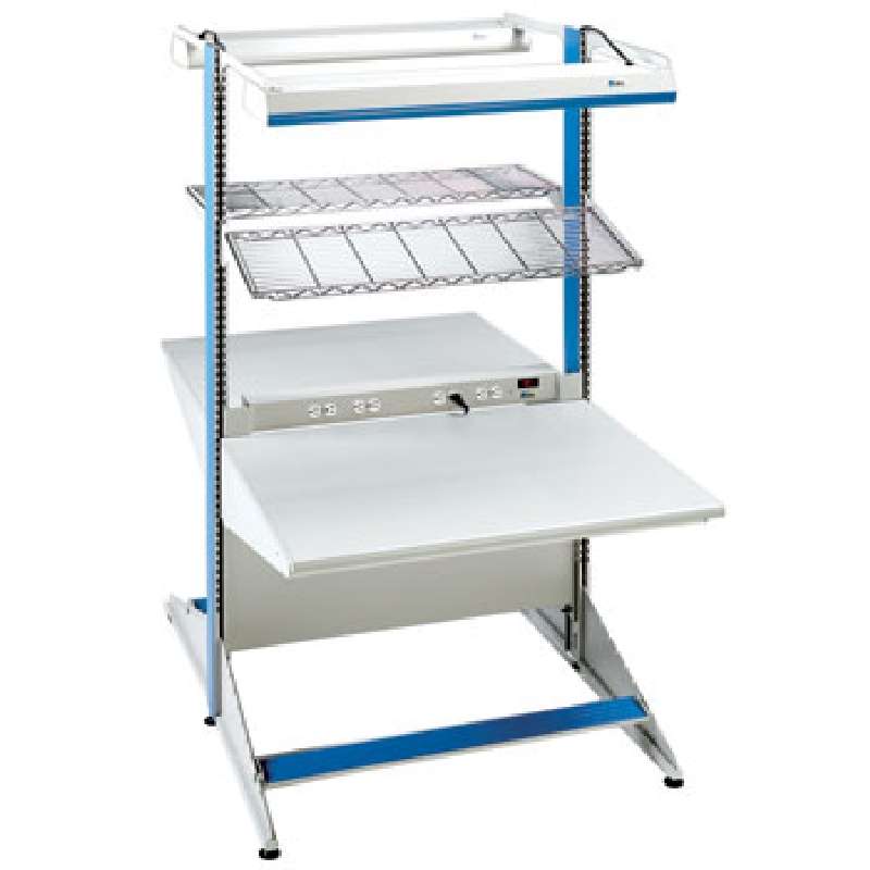 8000 Series Double-Sided Workstation Starter Unit, 30"D x 48"W x 72"H Columns