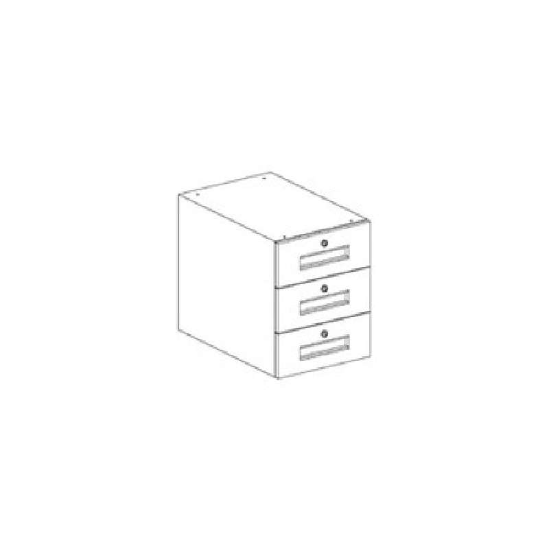 Drawer Assembly includes 3 drawers 23x15x19-1/2" for 36" Workstation Depth