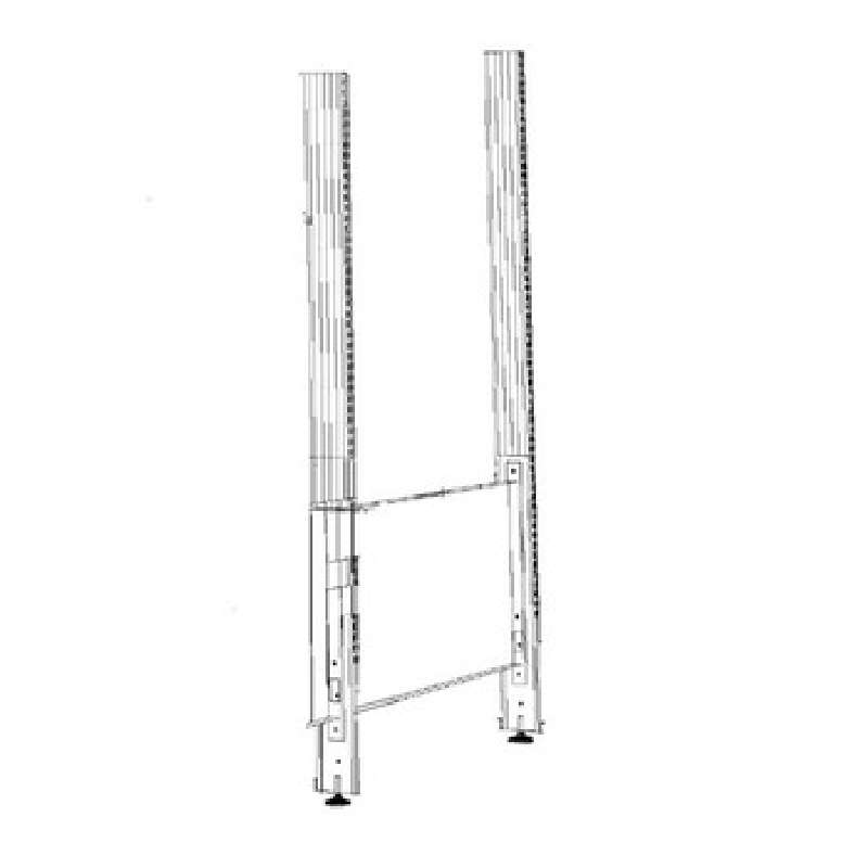 8000 Series Starter Assembly Uprights, 84" for the 48" Worksurface Top
