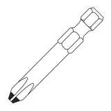 ACR Phillips Screwdriver Bit #2, 2-3/4" Overall Length redirect to product page
