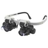 eye loupe inspection goggles with lit led lights redirect to product page