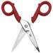 Electrician Scissors with Wire Stripping Slots, Plastic Grips
