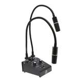 LED Dual Gooseneck Spotlight Illuminator, 6500K Cool Light redirect to product page