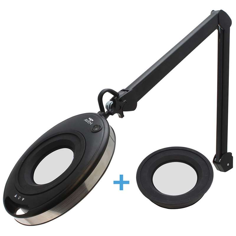 In-X Magnifying Lamp, 8-Diopter Lens (3x) bundled with 5-Diopter Lens (2.25x)