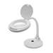 LED Magnification Desk Lamp, 5-Diopter (2.25x), 4", White