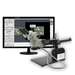 SPZV-50 Stereo Zoom Trinocular Microscope (6.75x-50x), Glide Boom Stand, LED FOI, USB 6M Camera