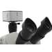 SPZV-50 Stereo Zoom Trinocular Microscope (6.75x-50x), Glide Boom Stand, LED FOI, USB 6M Camera