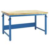 Cleveland Plus Series Workbench with Lacquered Butcher 1 3/4" Thick Top-Square, 30" x 60" redirect to product page