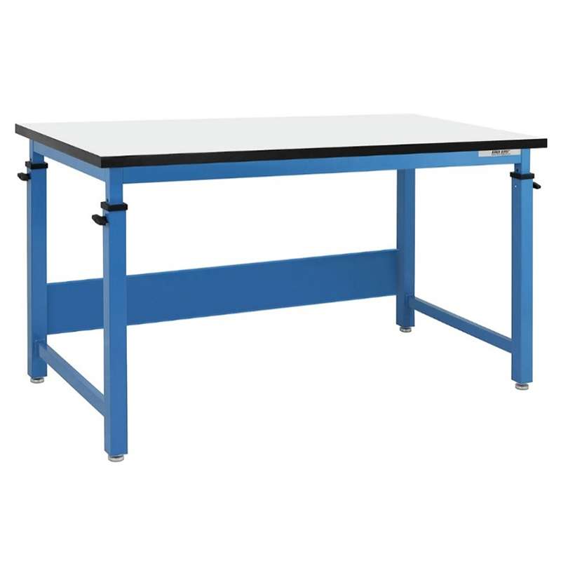 Cleveland Plus Series Workbench with 1" Thick Resin Top-Square-White, 30" x 60"