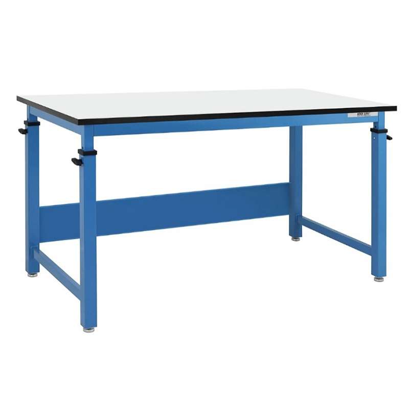 Cleveland Plus Series Workbench with 3/4" Thick Resin Top-Square-White, 30" x 60"