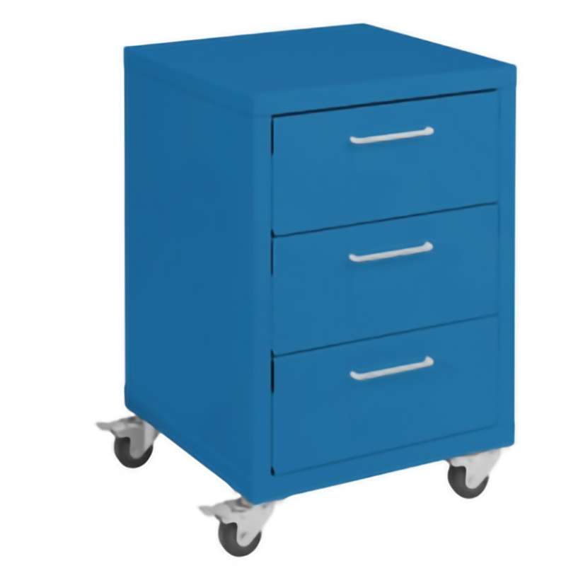 Industrial Grade Storage Cabinets-3 Drawers-8", 8", 8" with Casters 21" D x 22" W x 31.326" H