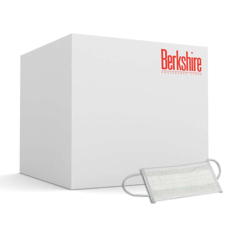 Choice 3-Layer Mask w/Earloops, Bulk Case, 50/PK, 40PK/CA