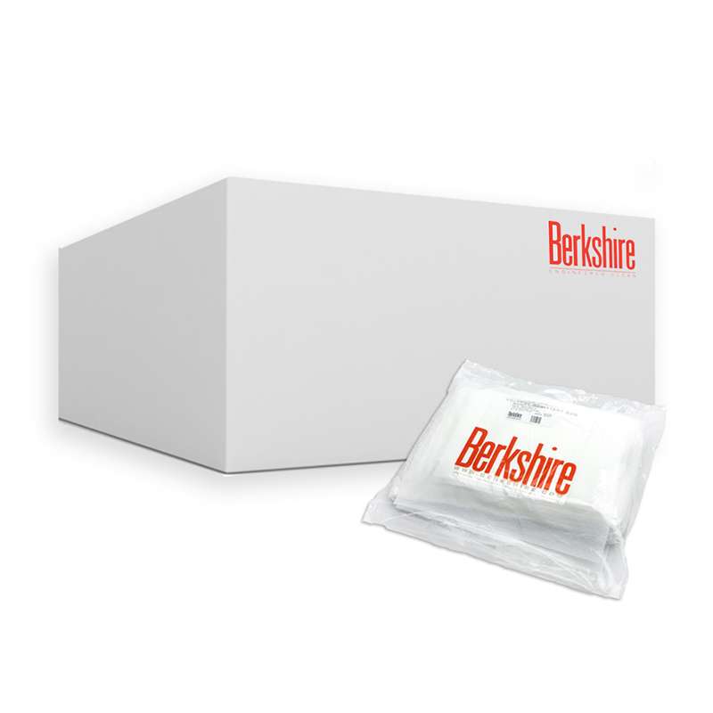 2-Ply High Absorbency Polyester Mop Covers, Knitted, Sealed Edge, Laundered, 8"x24", 25 Sheets per Package, 12 Packages per Case