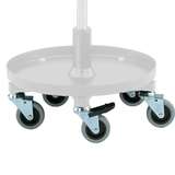 Rubber Wheel Caster Set, 3", Two with Locking Brakes for 3057 and 3357 Maintenance Stools redirect to product page