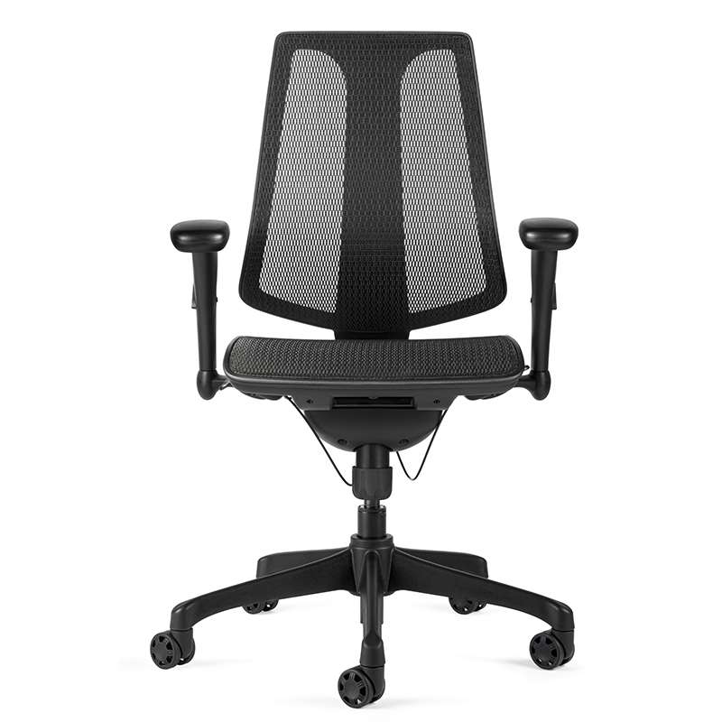 Modern Mesh Chair, Black Nylon Base