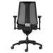 black office chair with mesh seat and back, back