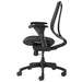 black office chair with mesh seat and back, right