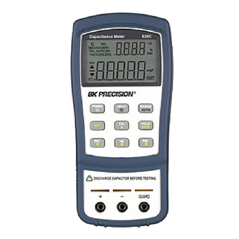 Capacitance Meter with 4.5 Digit LCD Dual Display, 9V Battery
